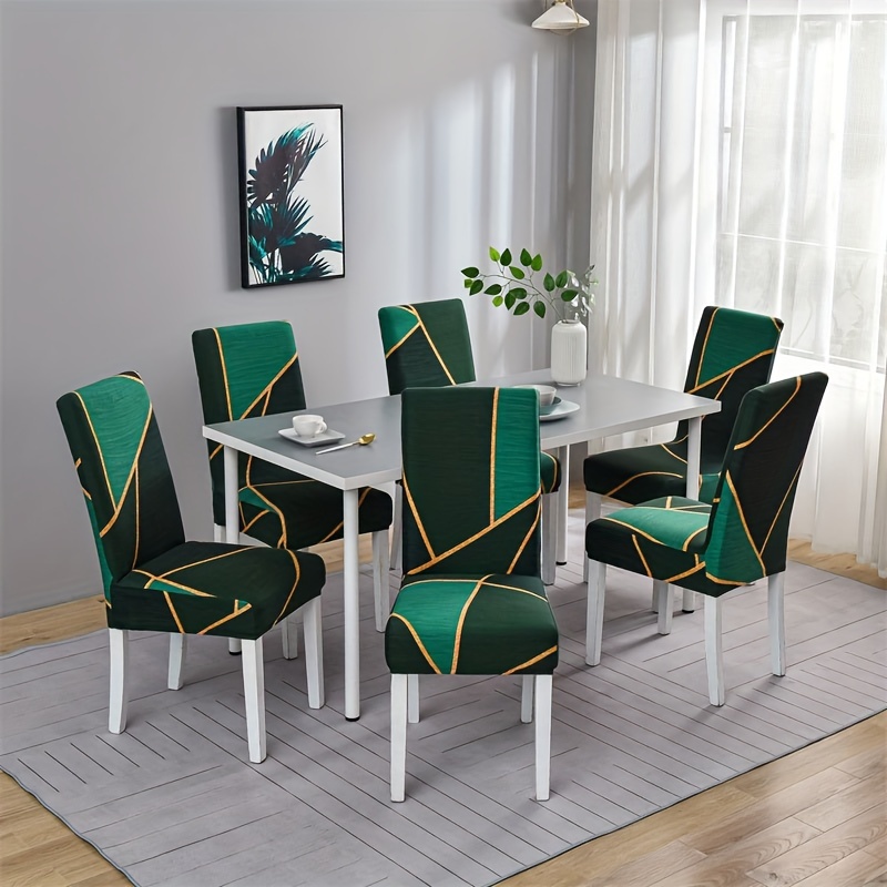 Spandex Chair Cover Elastic Home Restaurant Elastic Floral - Temu