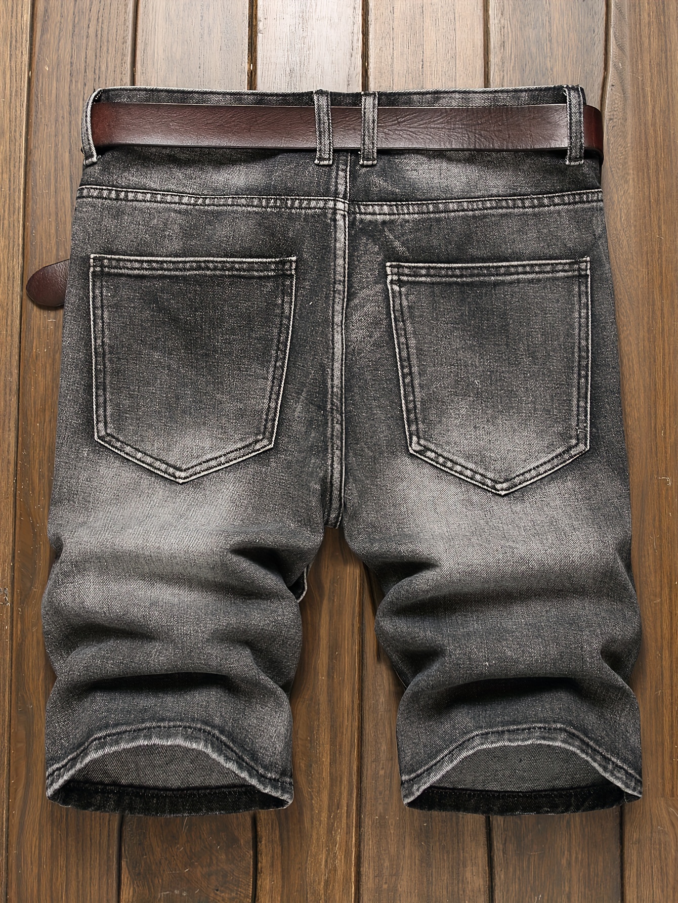 Calças Curtas Rasgadas De Jeans Respirável Para Homens, Shorts De Denim  Desgastados Na Moda Streetwear