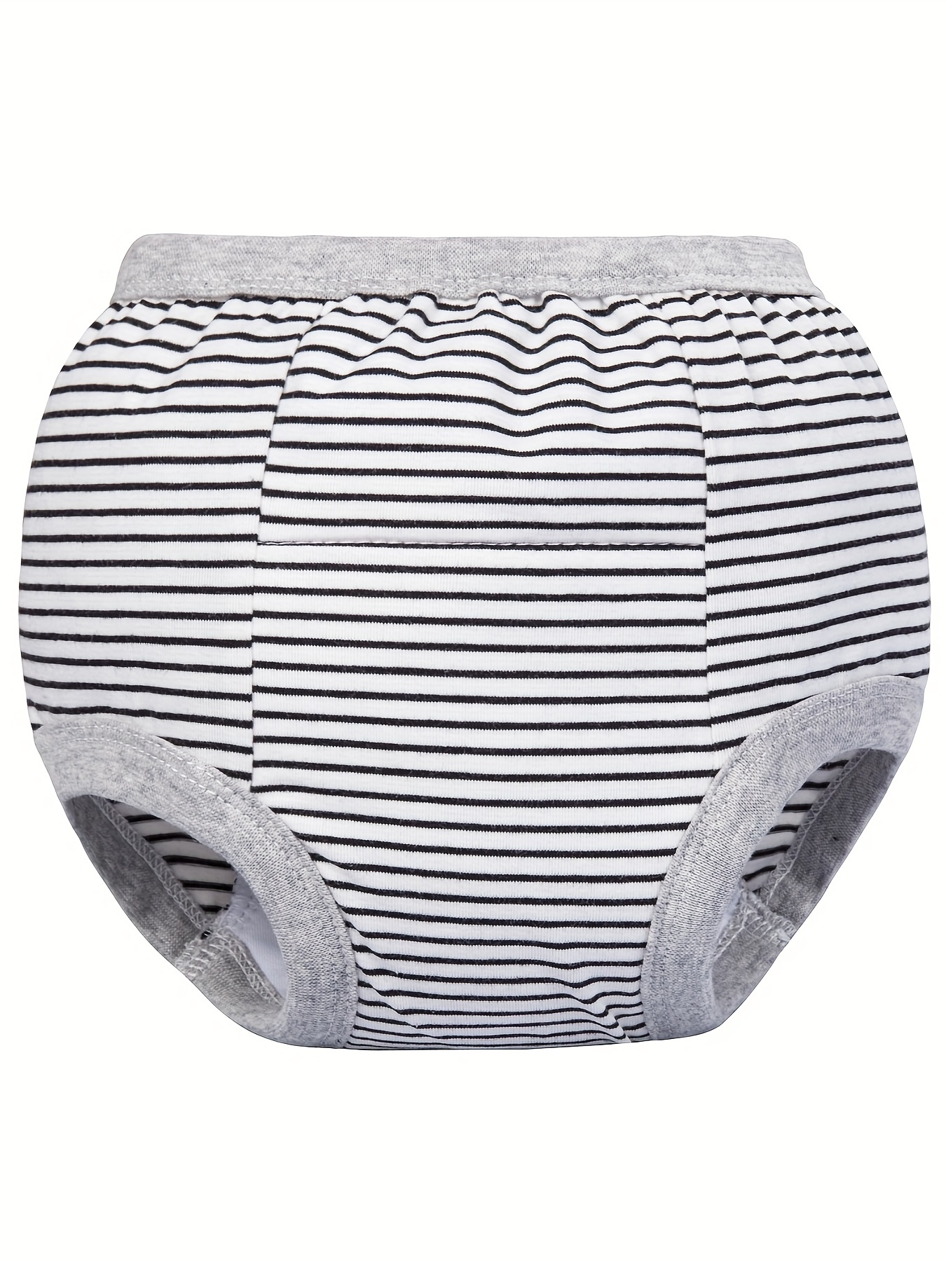 Grey Striped Potty Training Underwear
