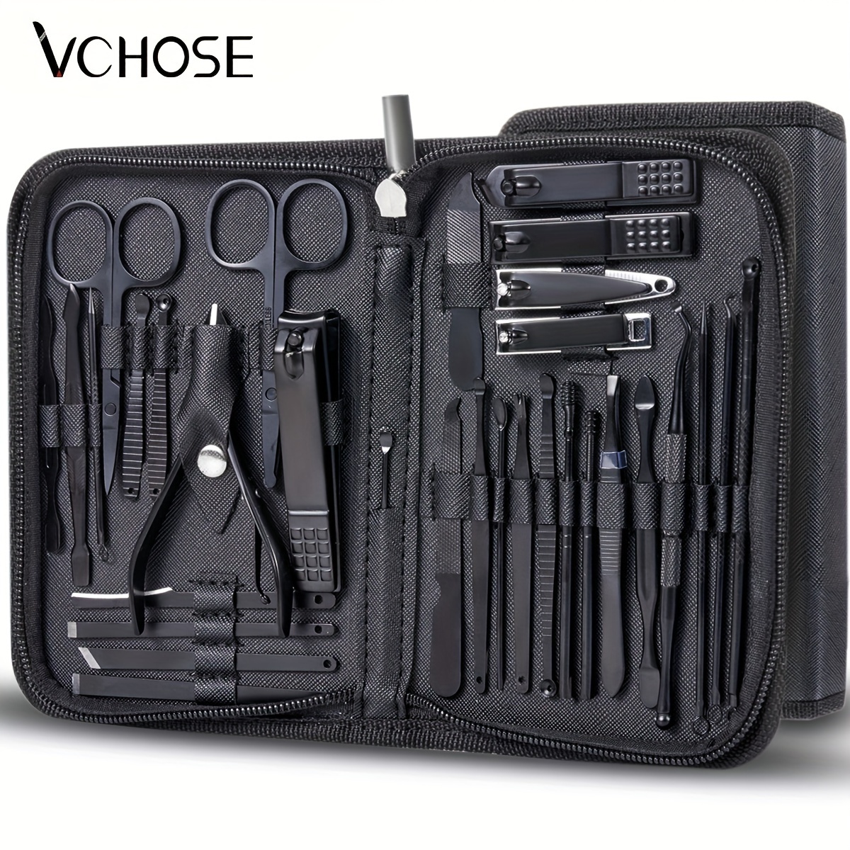 

7/32pcs Manicure Tool Set, Cuticle Nippers And Cutter Kit, Professional Nail Clippers Pedicure Kit, Nail Art Tools, Stainless Steel Grooming Kit For Travel