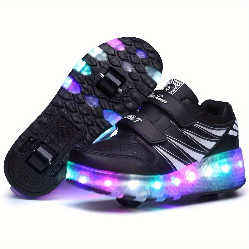 Zapatillas con luces 2024 y ruedas niña