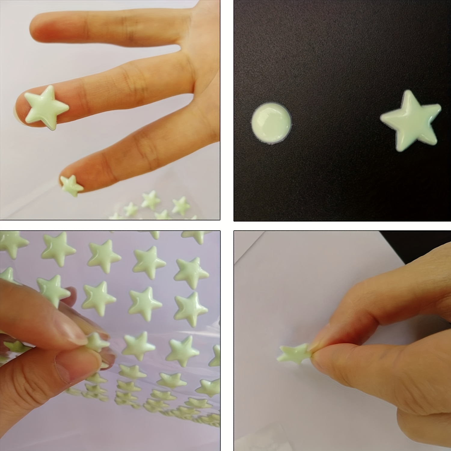 Calmind Stickers Estrellas Fluerescentes 845 Piezas - Set de