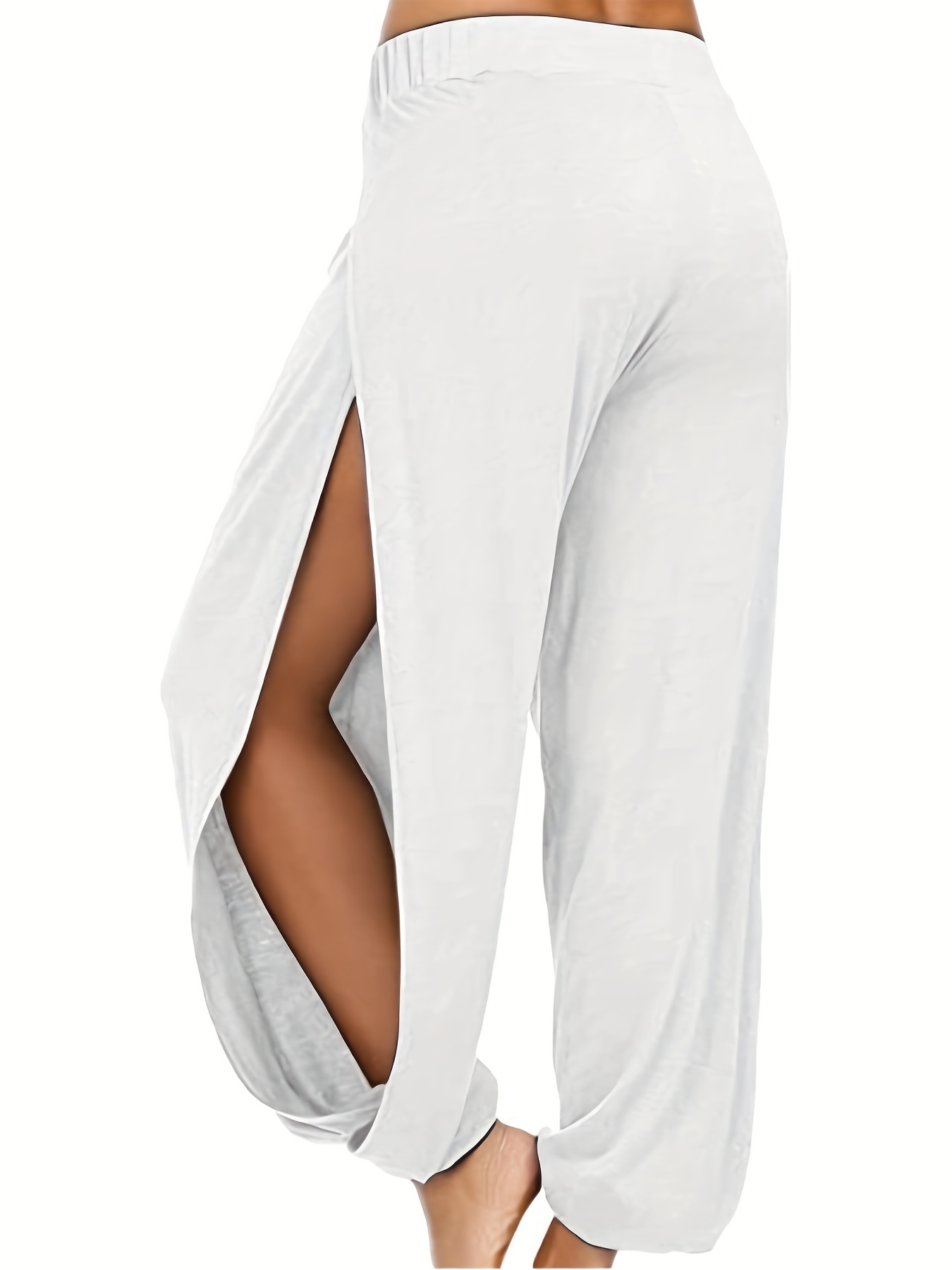 Ruffled Corset Leg Harem Pants Hollow Loose Long Length Pants