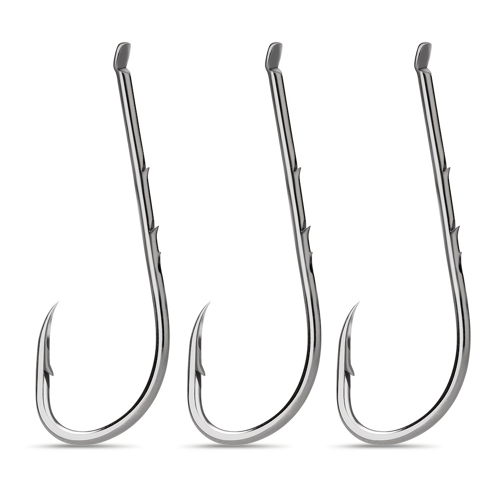 50pcs/ Box Long Shank Fishing Hooks 1#-10# Fish Hooks High Carbon Steel  Hook Sharp Barbed Offset Narrow Bait Hook Fishing hooks