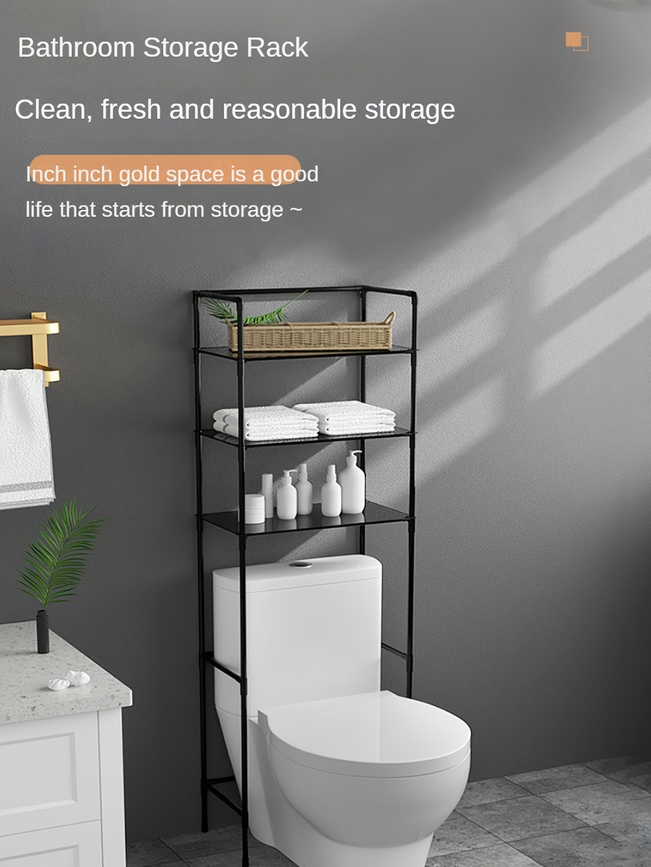 Bathroom Storage Rack Organizer Multi functional Bathroom - Temu
