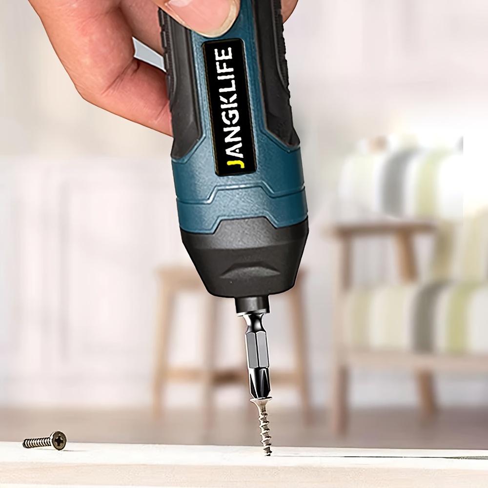 Cordless Screwdriver, Electric Rechargeable Screw & Bit Set With Front Led,  Charging With Accessories - Temu