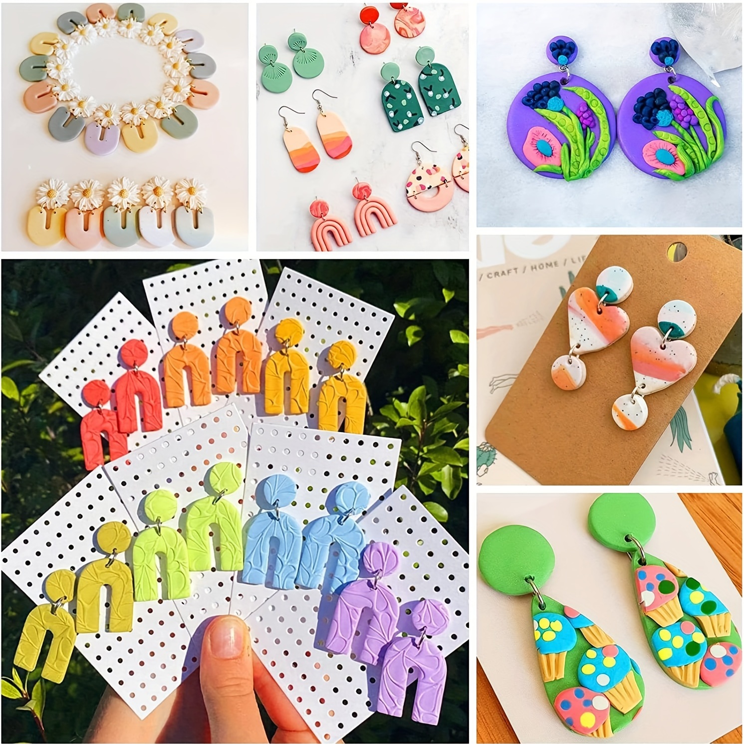 Polymer Clay Cutter set of 4, Clay Earring Cutter