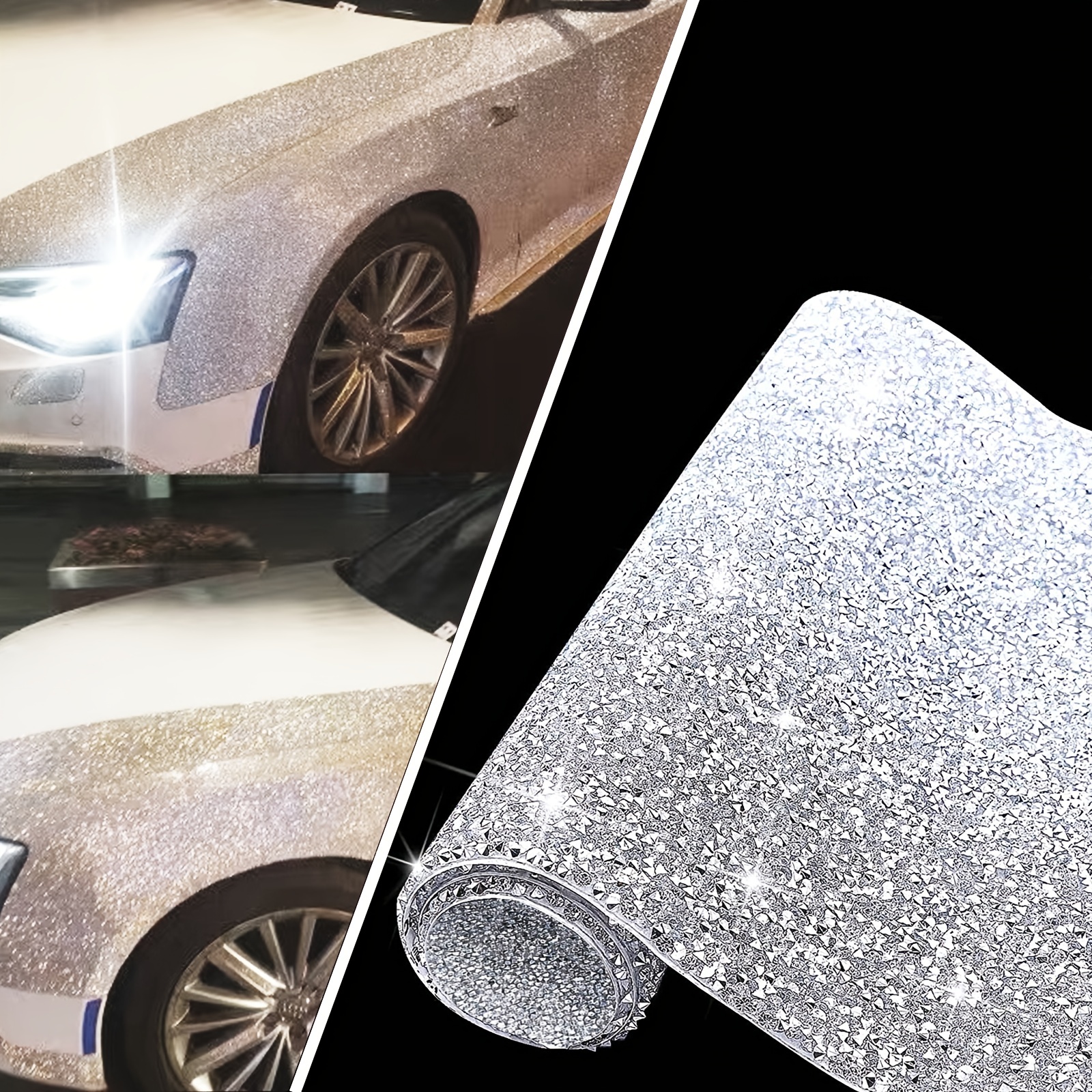 Sparkle Up Your Car With This Diy Rhinestones Sticker Self - Temu