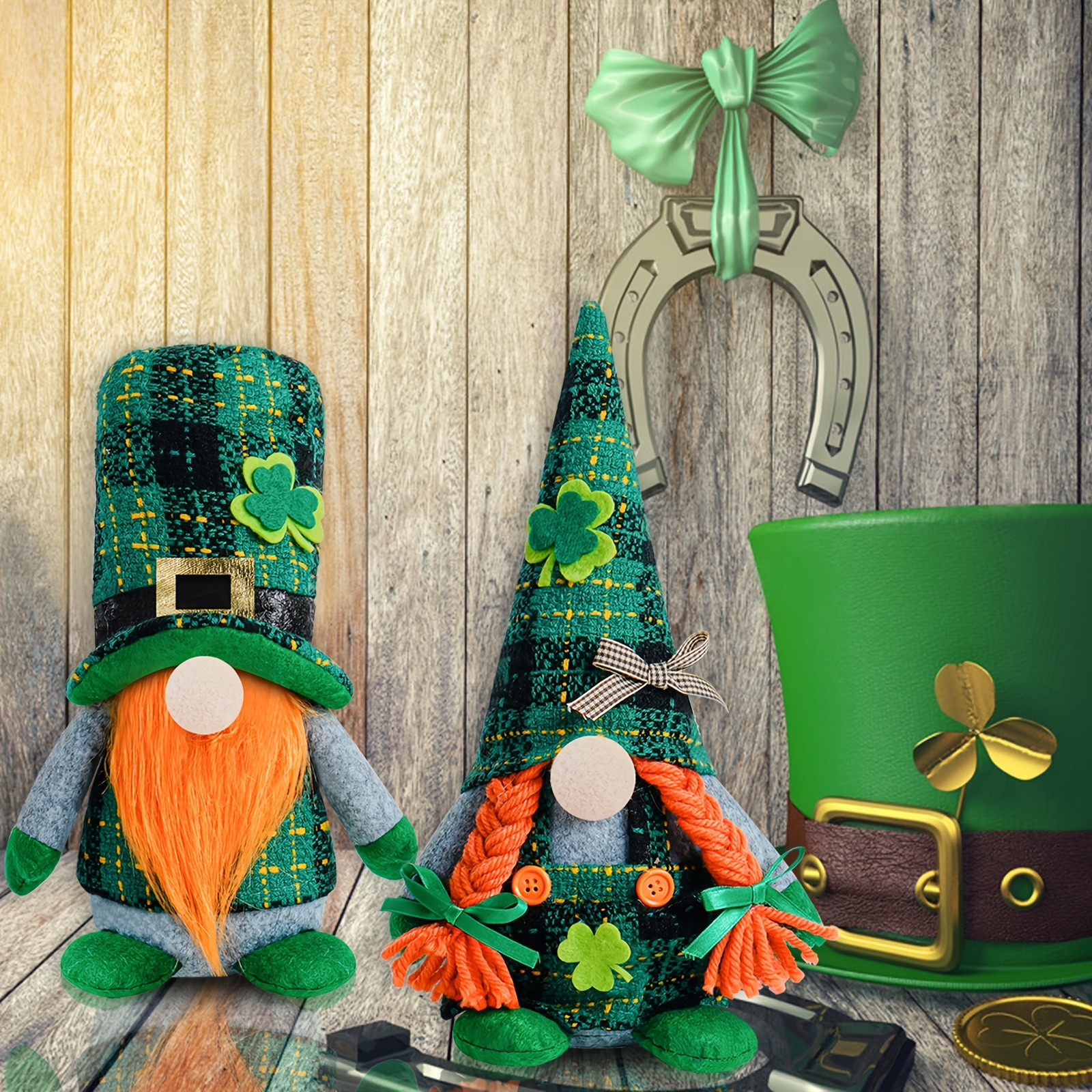 1pc St. Patricks Day Irish Day Decoration Green Little Doll - Temu