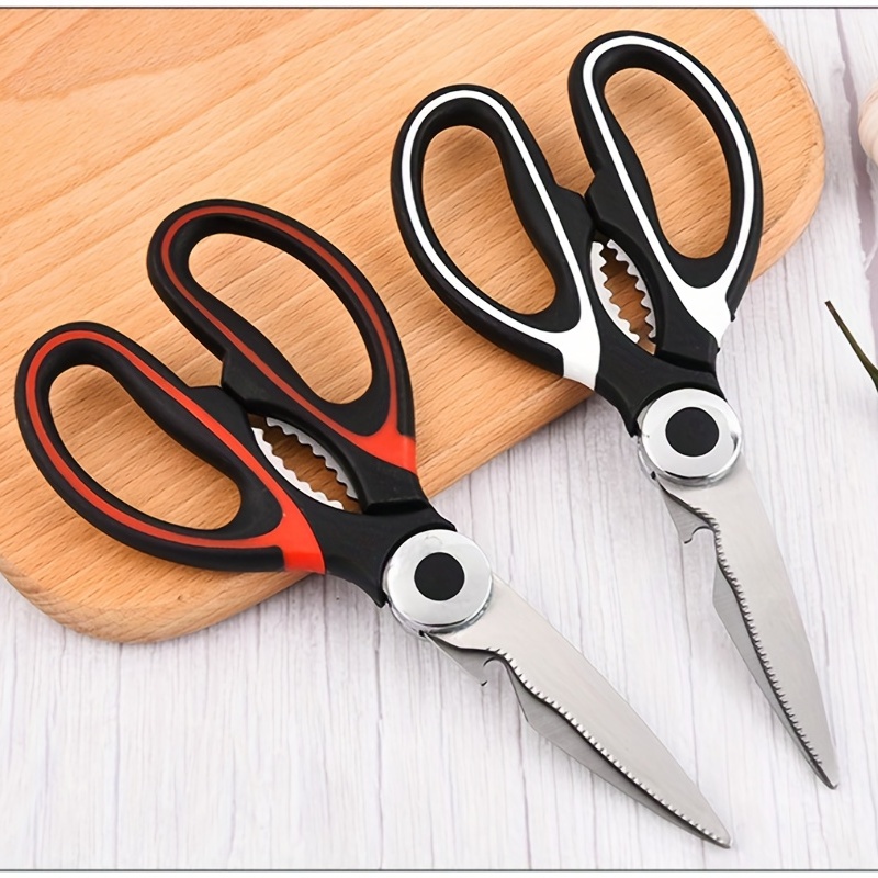 4 Pack Kitchen Scissors Heavy Duty Stainless Steel Kitchen Shears for  Cutting Meat Food Fish Poultry, Multipurpose Sharp Utility Food Cooking  Sissors