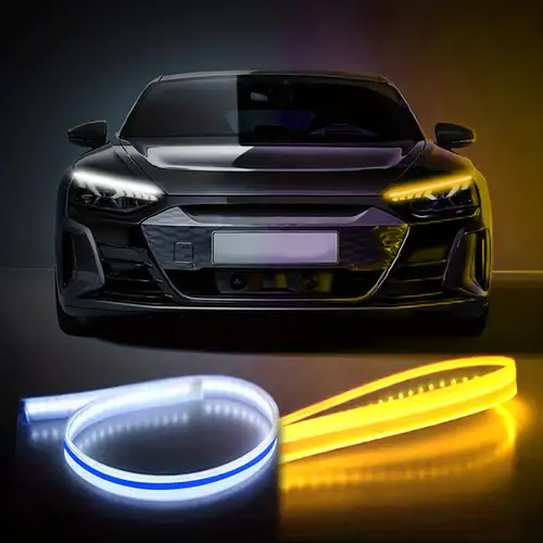 2-in-1-Auto-Notlichtstreifen Mit Zwei Farben, 162 LEDs Für Die