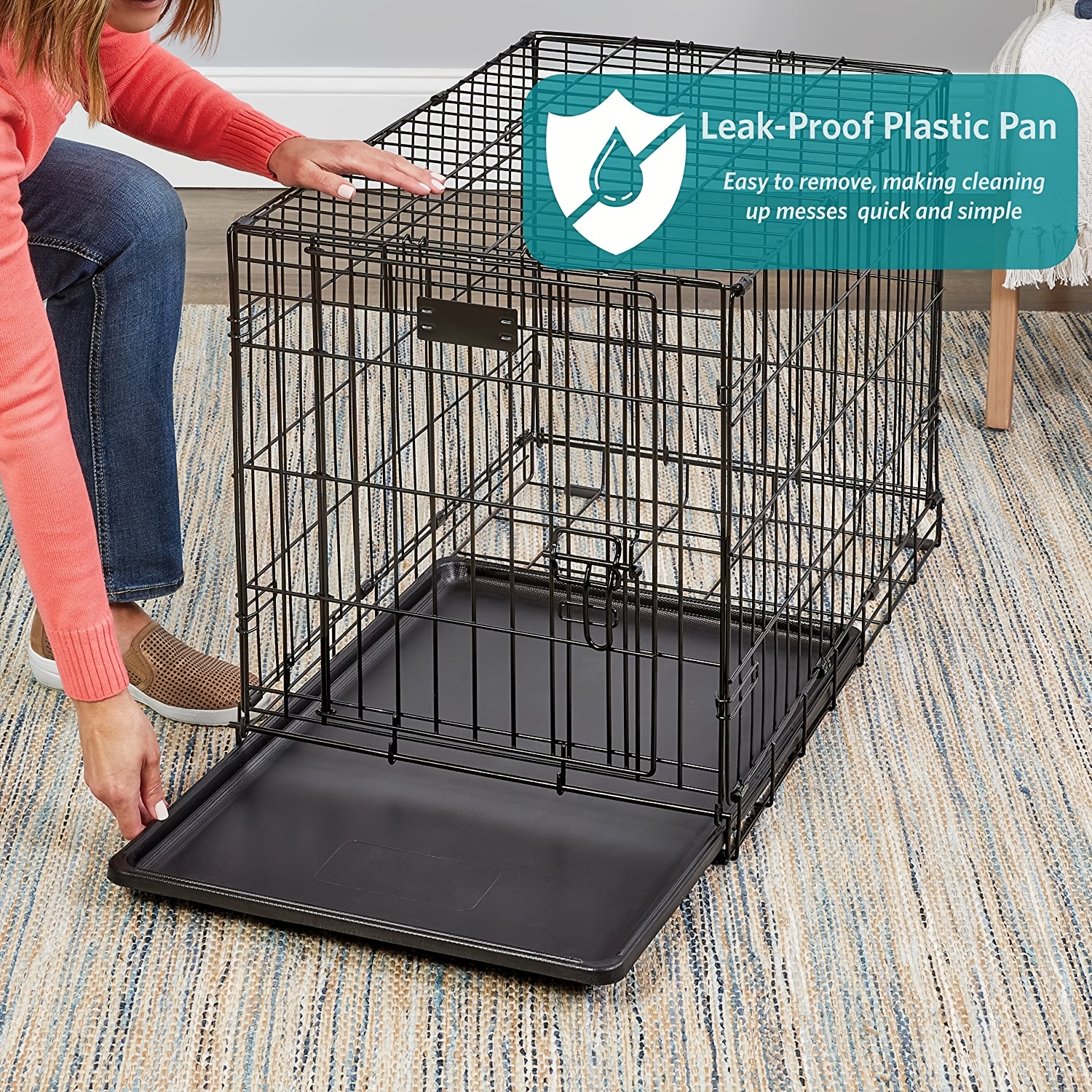 plastic pan for dog crate