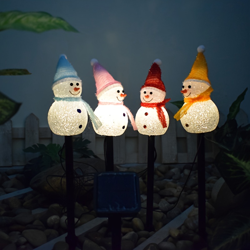 1pc Décoration D'ambiance De Noël Lampe Solaire En Résine - Temu Canada