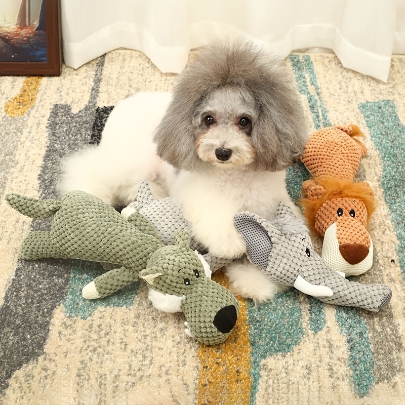 Squeaky Dog Toys Durable Stuffed Dog Toys Interactive Plush Dog Toys Pet Toys