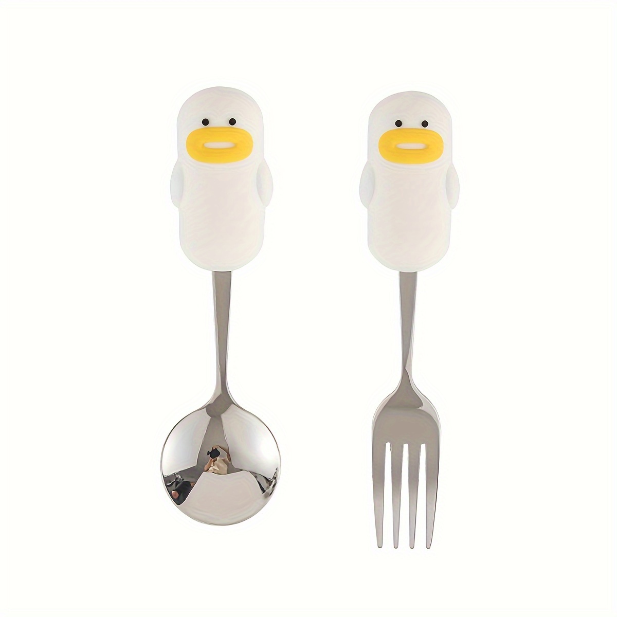 Stainless Steel Toddler Fork and Spoon - Set of 10