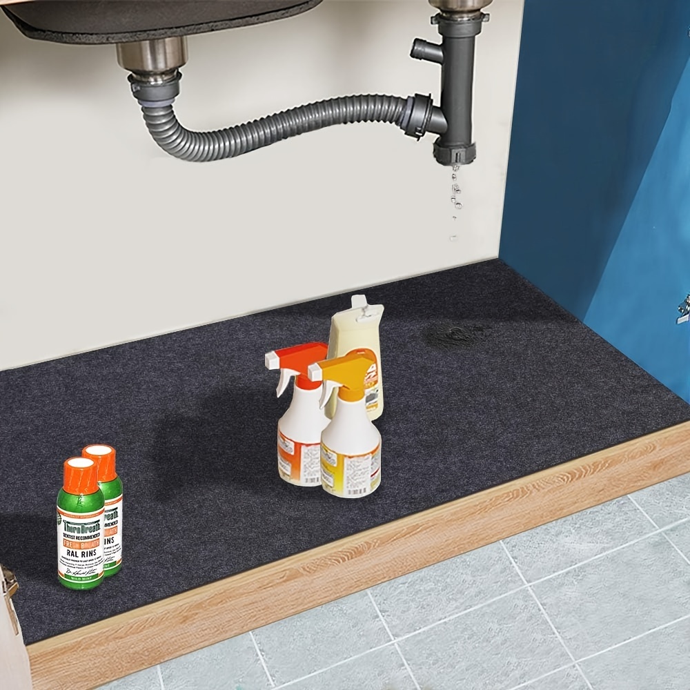 Under The Sink Mat Durable Premium Mats Protect Kitchen And - Temu