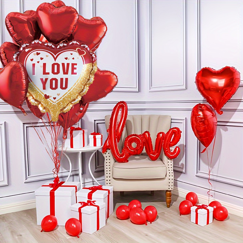 9pcs Set Palloncini Love Decorazioni San - Temu Italy