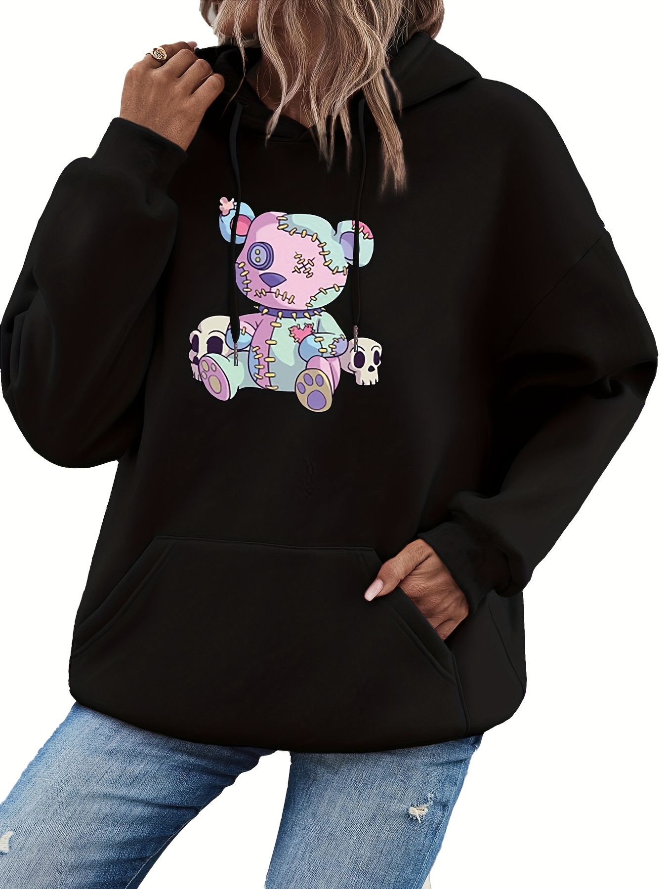 Lil peep teddy bear hoodie hot sale