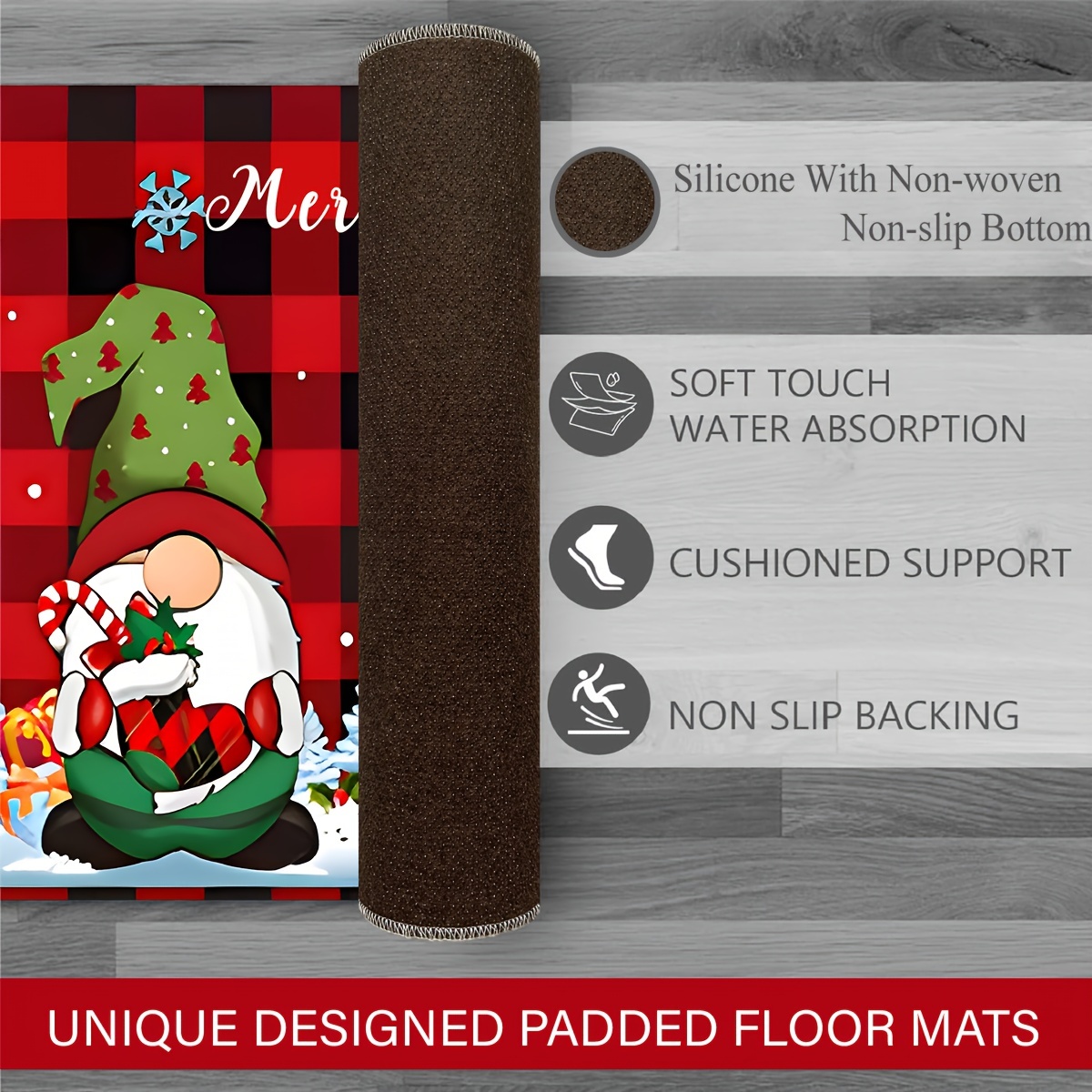 Non Slip Rubber Pack Floor/Kitchen Mats with Christmas Themes, 30x20 -  20x30 - On Sale - Bed Bath & Beyond - 32489707