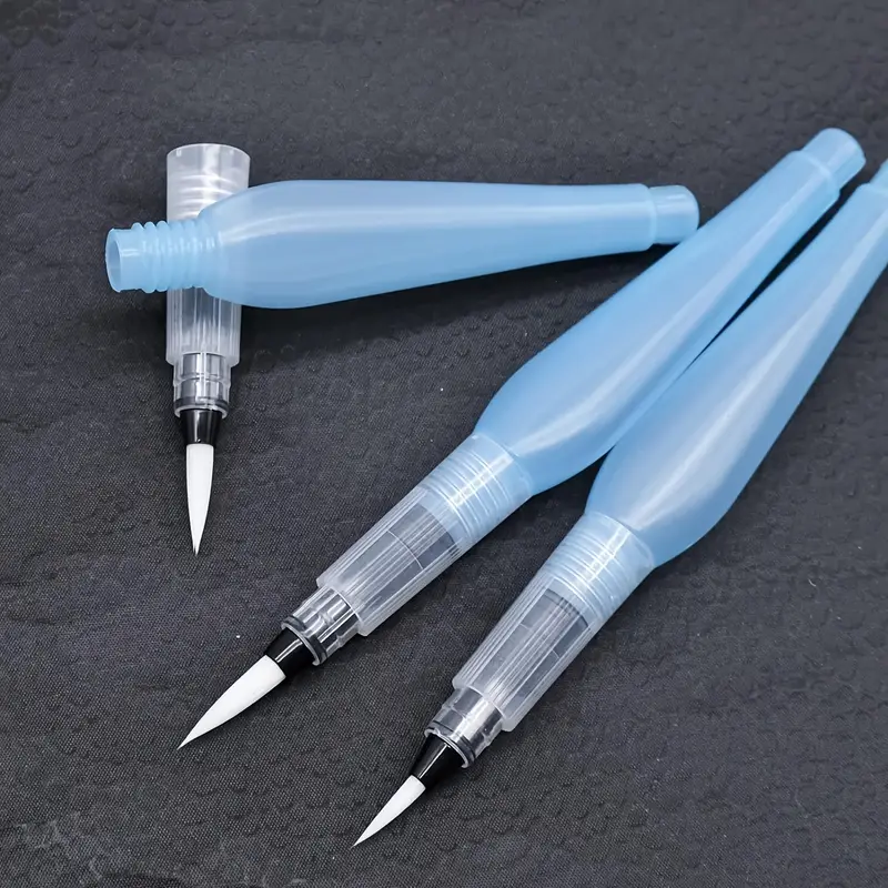 Watercolor Pen Pen Set Various Soft Nylon Brush Tip Sizes - Temu