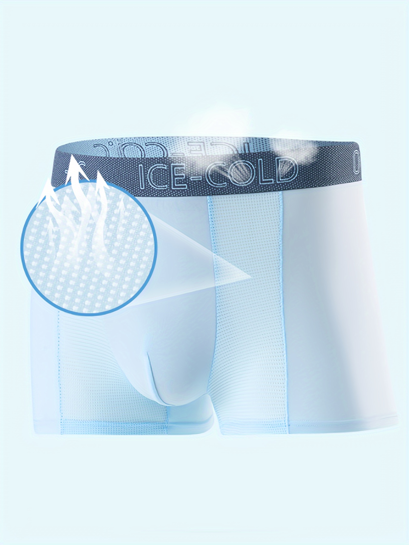 Men's Ultra thin Mesh Ice Silk Underwear Breathable Seamless - Temu