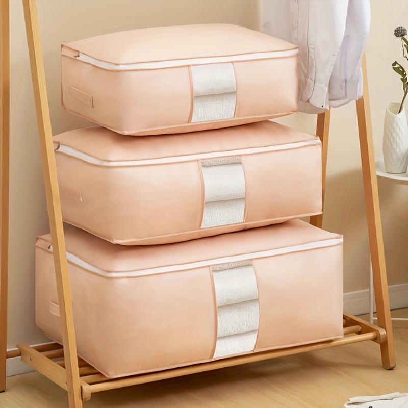 Large Clothes Storage Foldable Blanket Storage Bags Storage - Temu