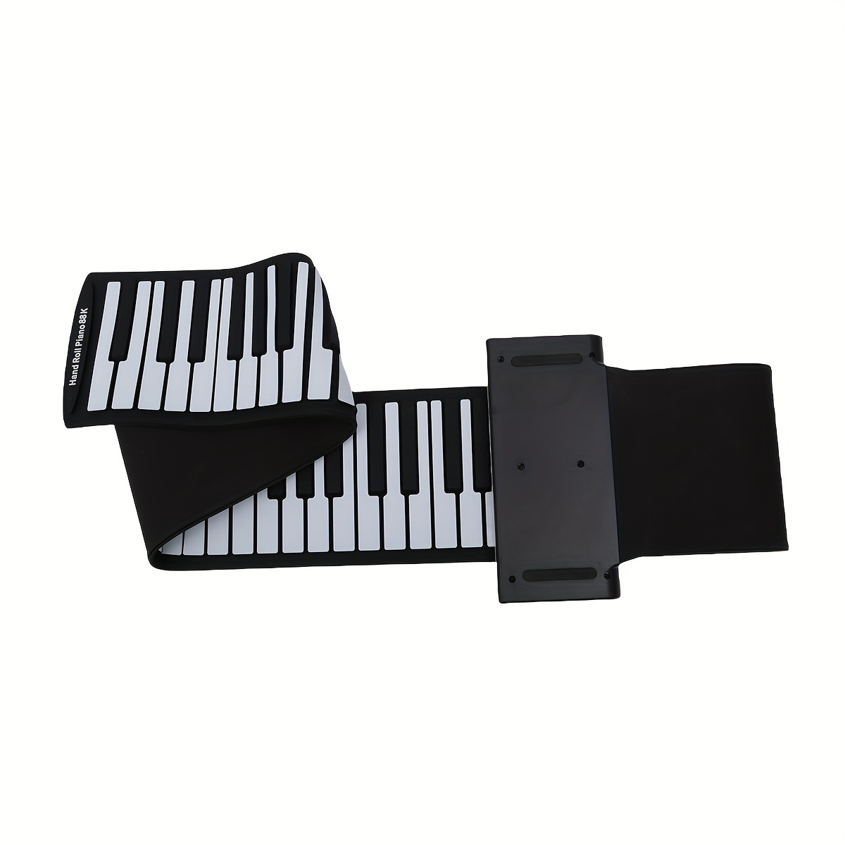 portable hand roll piano 61 keys electronic organ horn silicone convenient multifunctional folding hand roll piano led digital tube display standard piano size without microphone