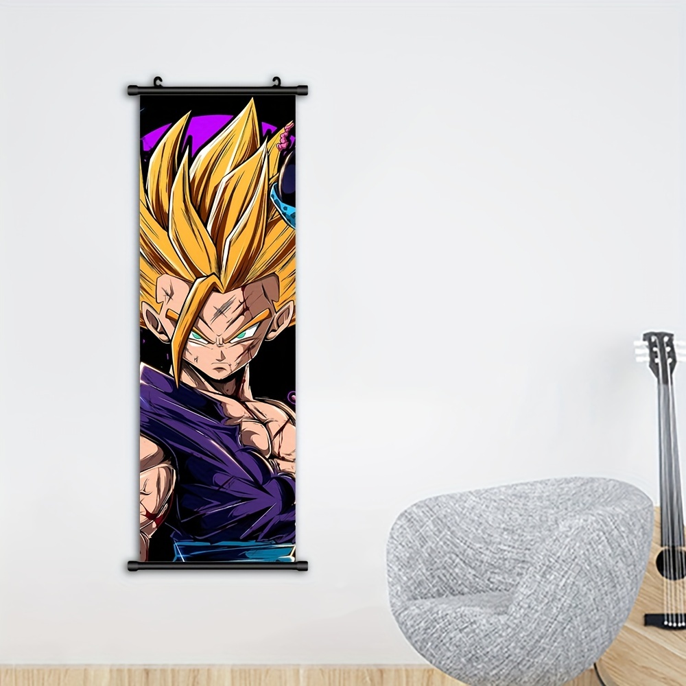 Majin Buu & Goku Dragon Ball Anime Cloth Wall Scroll Room Décor Easy-Hang  Poster