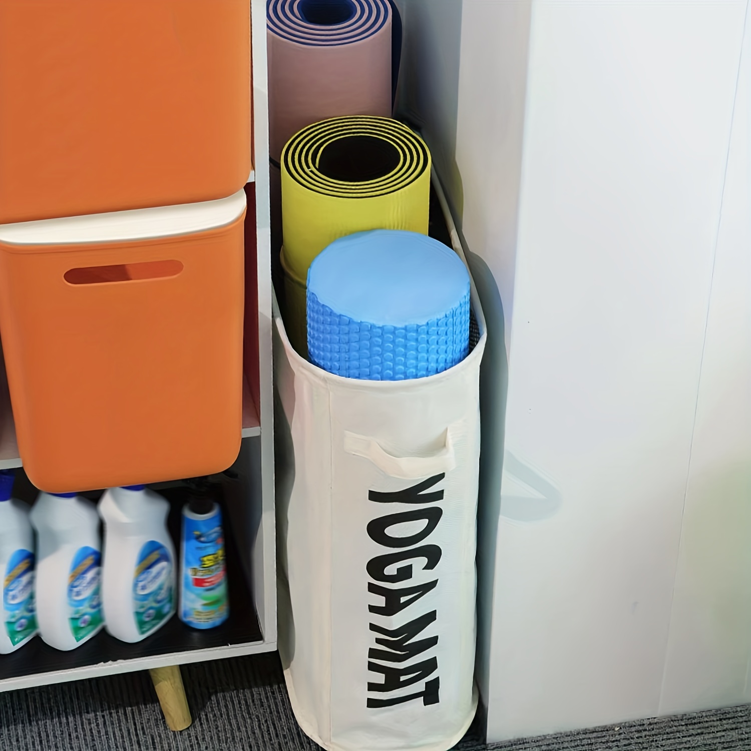 basket for yoga mat storage …  Yoga mat storage, Eco friendly yoga mats, Yoga  mat