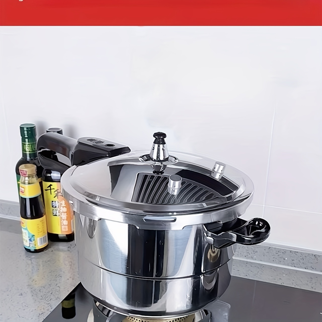 Pressure Cooker Stainless Steel, Commercial Pressure Canner Used For  Pressure Foodie Or Steaming, Compatible With Gas & Induction Cooker - Temu