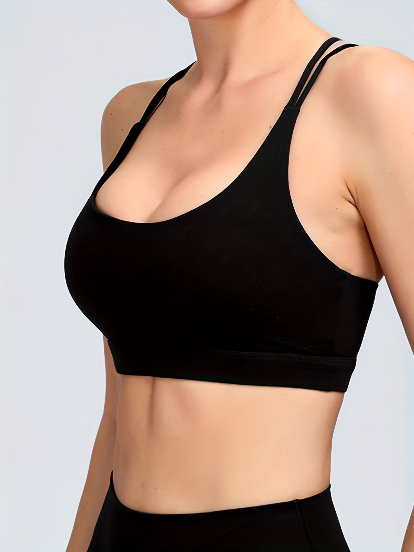Womens Plus Size T-Back Athletic Crop Top - Bra Tops, Theatricals TH5136W
