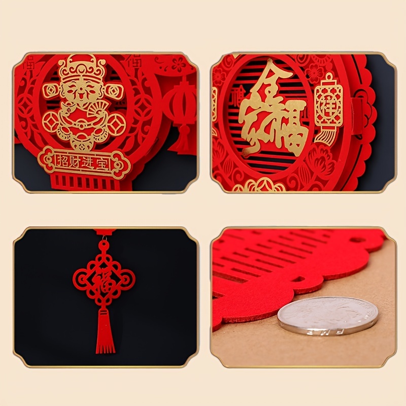 Temu Wholesale 2023 New Year's Day Fu Character Pendant Interior Decoration  Layout Supplies Three-dimensional Fu Character New Year Pendant, Chinese  New Year, 90 Days Buyer Protection