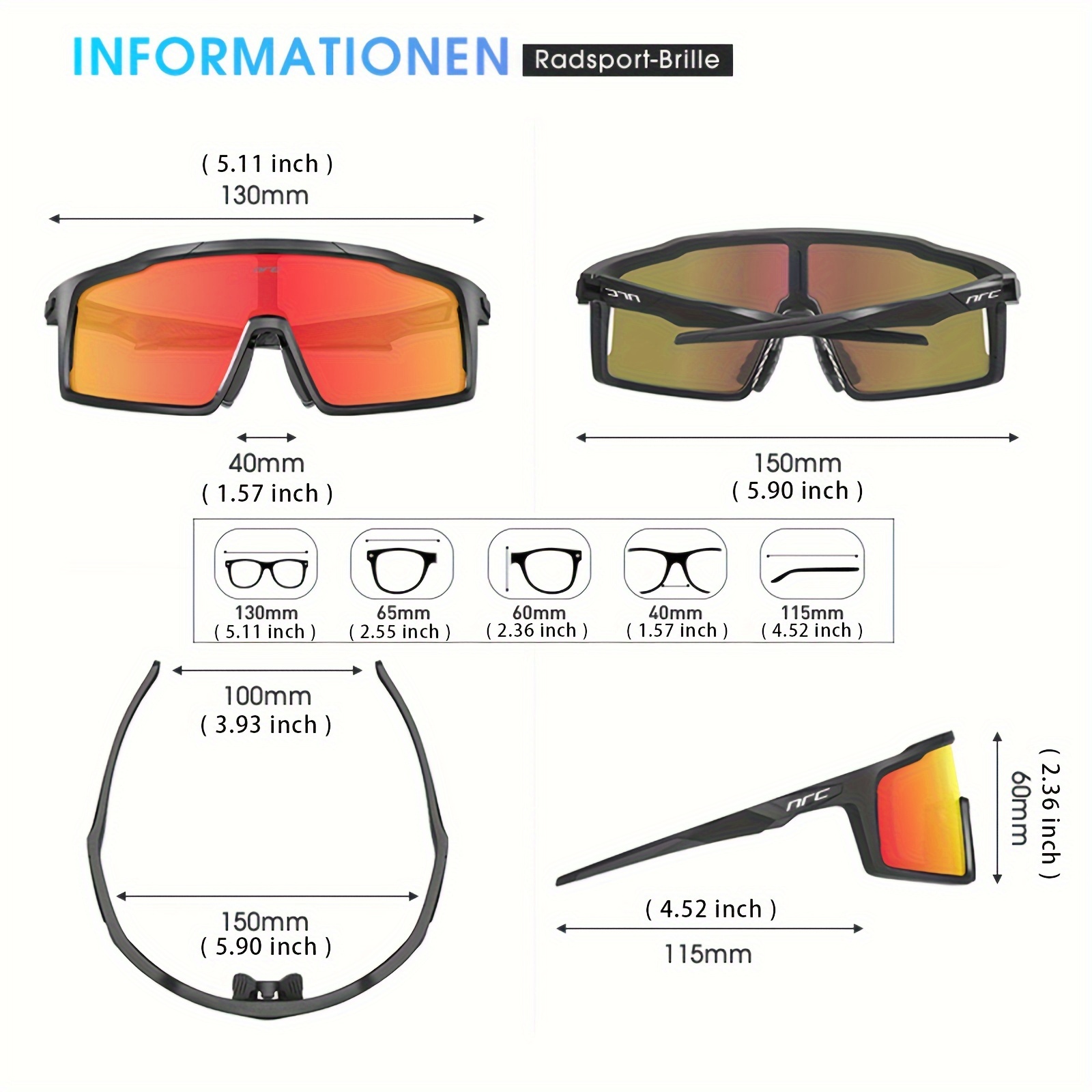 Gafas de sol polarizadas para hombre, gafas de ciclismo para mujer, gafas  de sol deportivas para conducir, bicicleta, pesca, correr