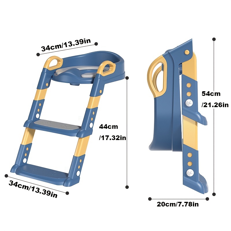 Kids Foldable Toilet Seat with Ladder for Potty Training