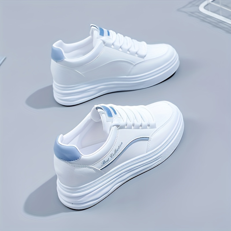 Zapatillas Deporte Casuales Mujer Zapatos Blancos Combinan - Temu