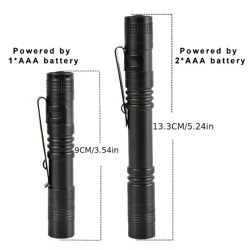 Super Small Mini LED Flashlight Battery-Powered Handheld Pen Light Tactical Pocket Torch with High Lumens for Camping, Outdoor, Emergency, Everyday