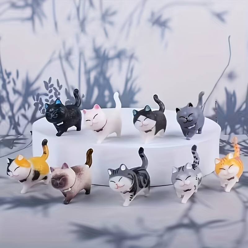 CAXUSD 4 Pcs Casa De Bonecas Gato Laranja Gato Modelo Animal Ornamento De  Mini Gato Enfeite De Gatinho Miniatura De Gatinho Jogo De Estatuetas De Gato  Acessórios Para Gatos O Gato Resina 