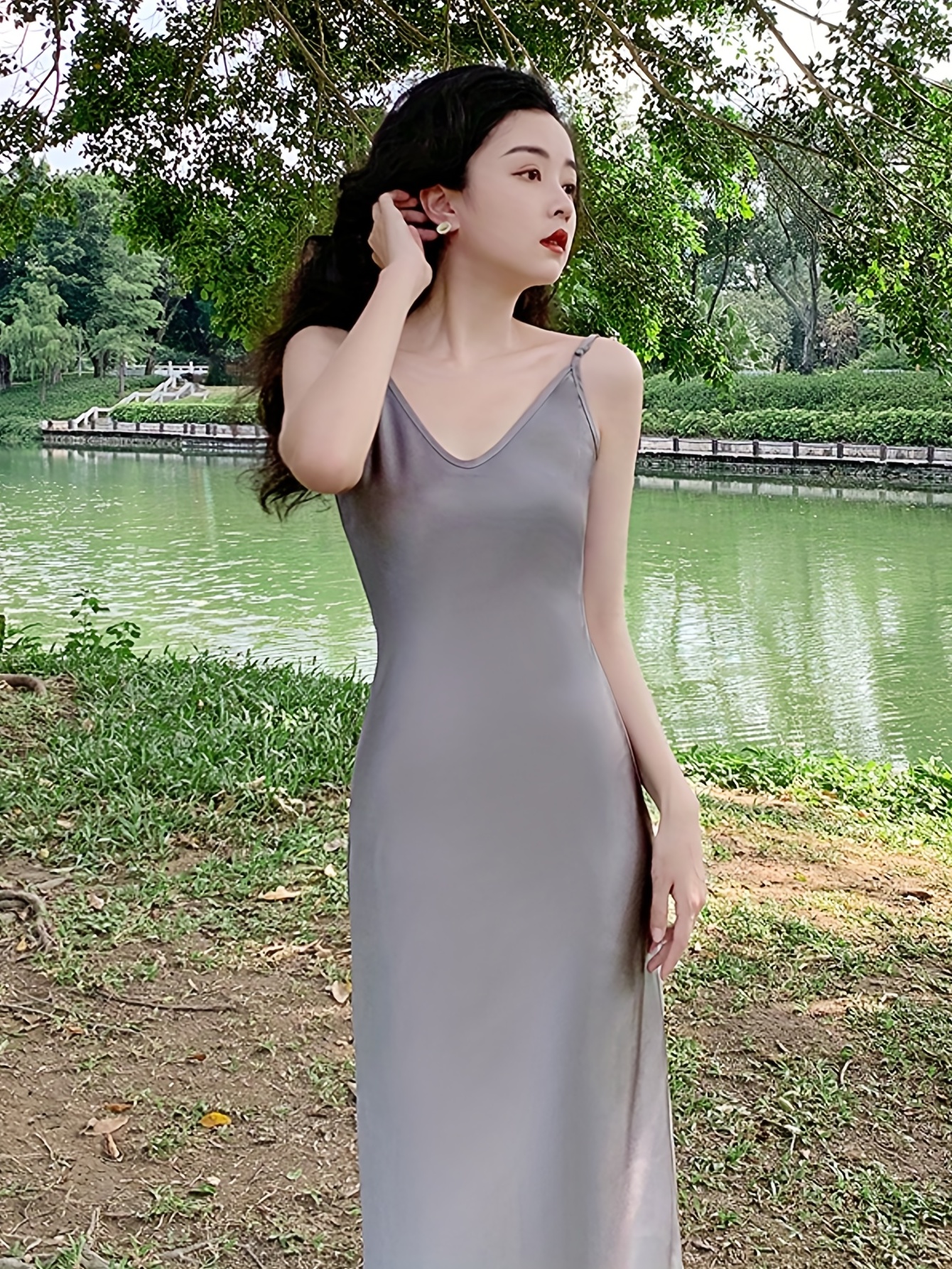 Fashion Chinese Style Dress Leisure Cheongsam Outfit Summer