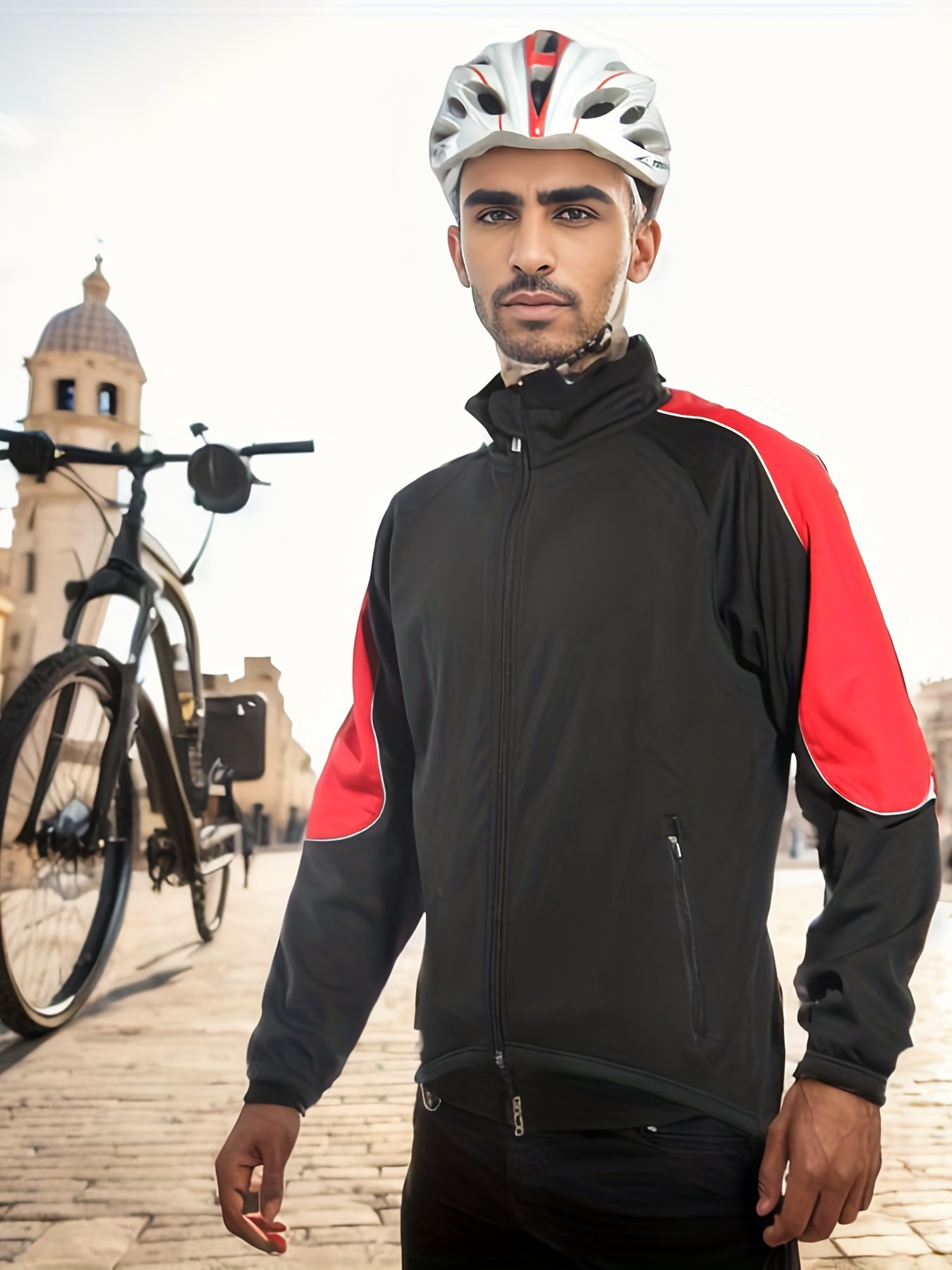 Chaqueta Ciclismo Invierno Hombre Bolsillo Trasero Chaqueta - Temu