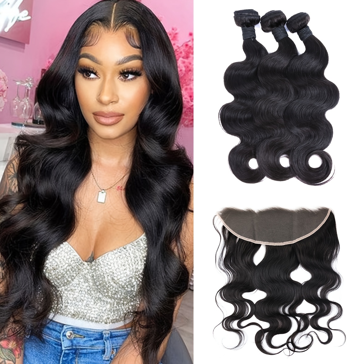 Unice Hair 5x5 HD Lace Closure with 3 Bundles Invisible Knots Body Wave Hair  Weaves | UNice.com