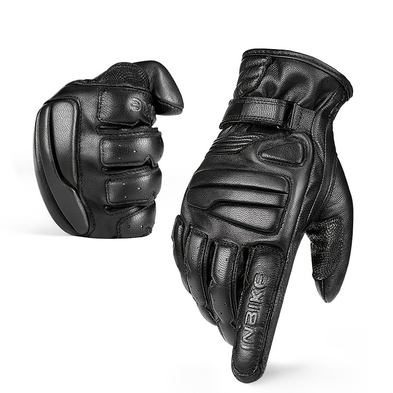 Guantes Cuero Piel Cabra Motocicleta Hombre Mujer, Guantes Ciclismo  Pantalla Táctil, Guantes Ciclismo Deportes Motor, Ahorra Dinero En Temu