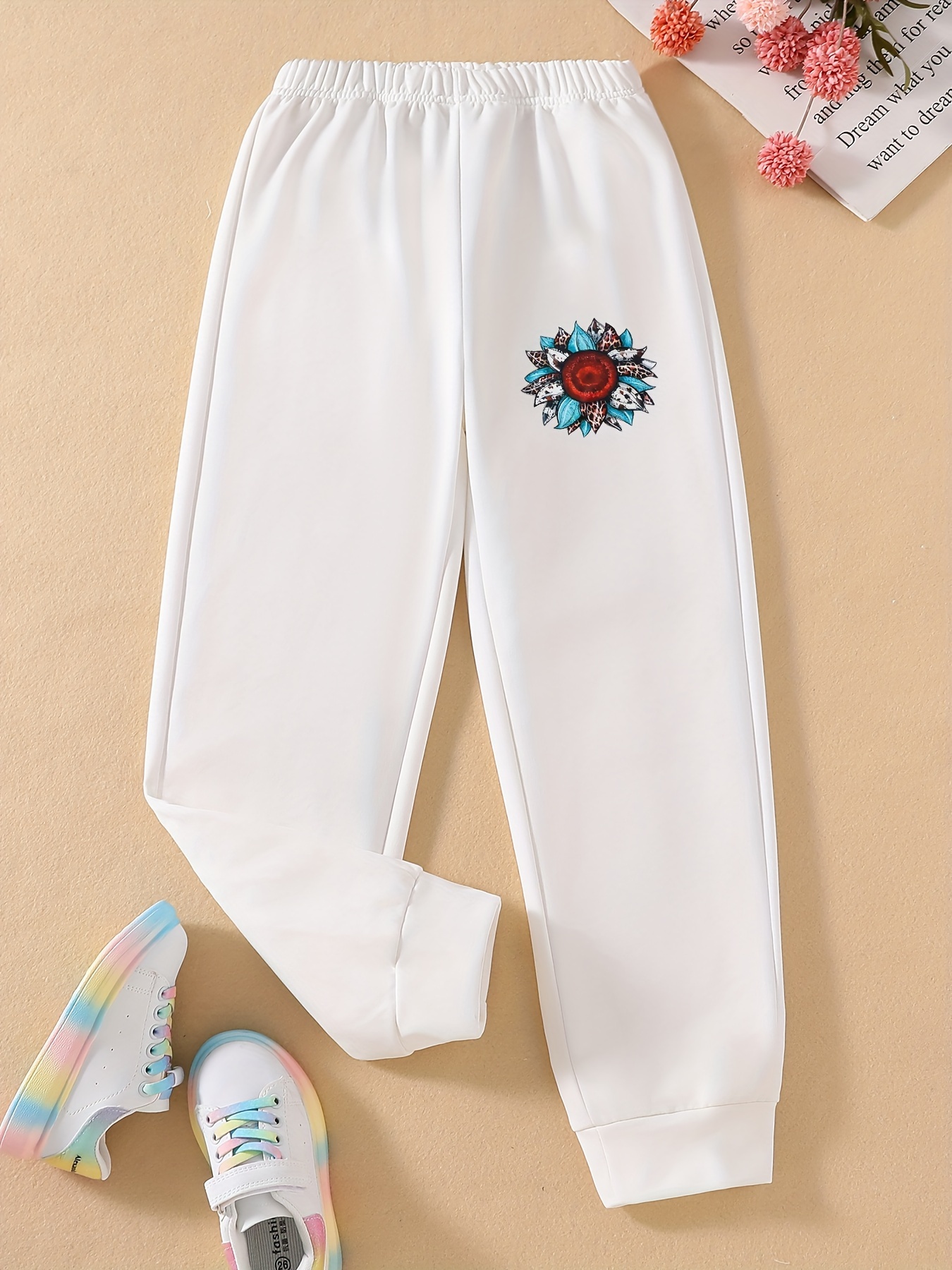 Women's Floral Track Pants - Womens Clothing from
