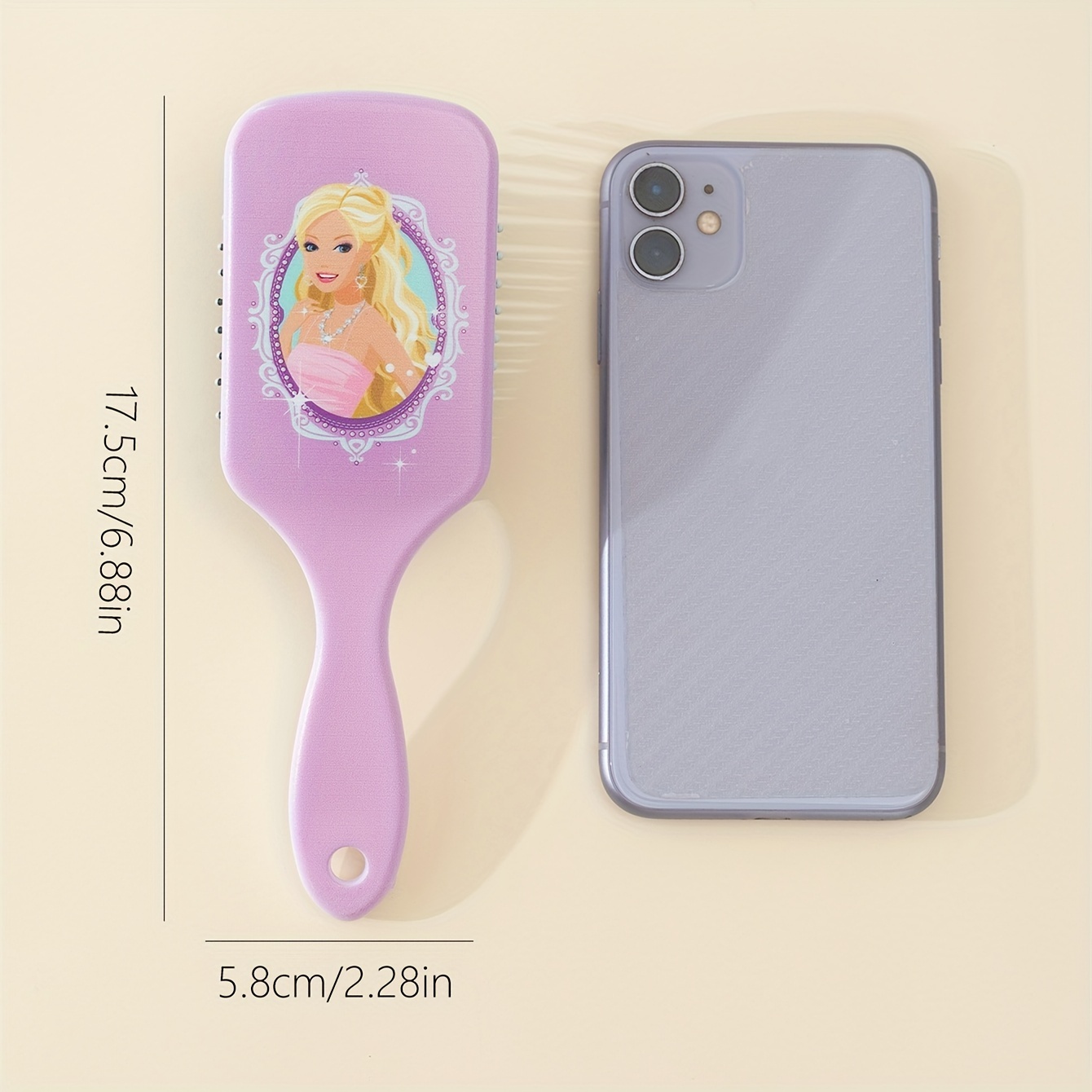 Cute Girly Pattern Air Cushion Comb Detangling Hair Brush - Temu