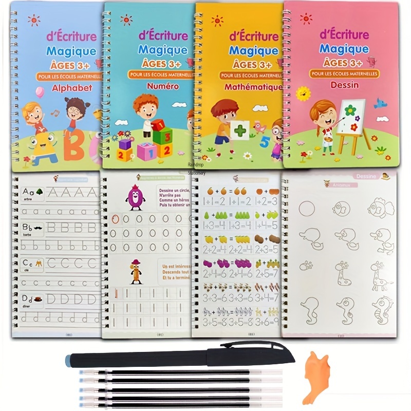 Magic Handwriting Copybook Réutilisé Groove Pratique Calligraphie Livre  Pour Enfant Cadeau