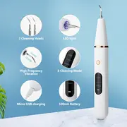 Teeth Cleaner For Teeth Cleaning Tool Kit, Electric Oral Cleaner , With Replaceable Cleaning Heads details 2