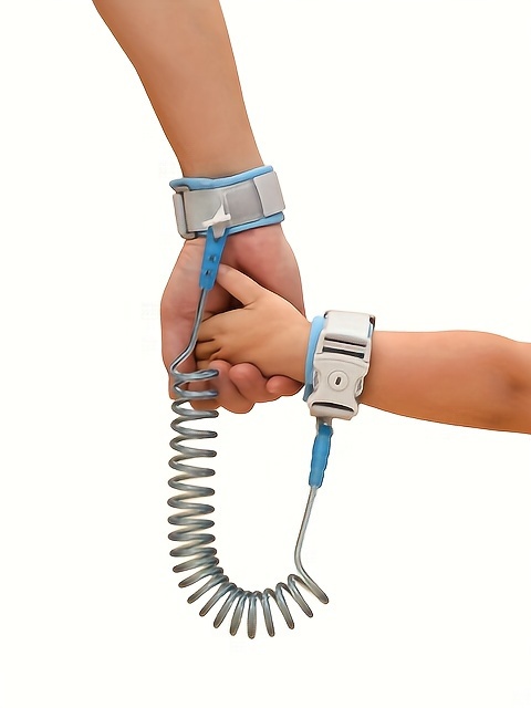 baby anti lost strap traction rope baby anti lost bracelet with key lock rope walking baby safety bracelet traction strap details 0