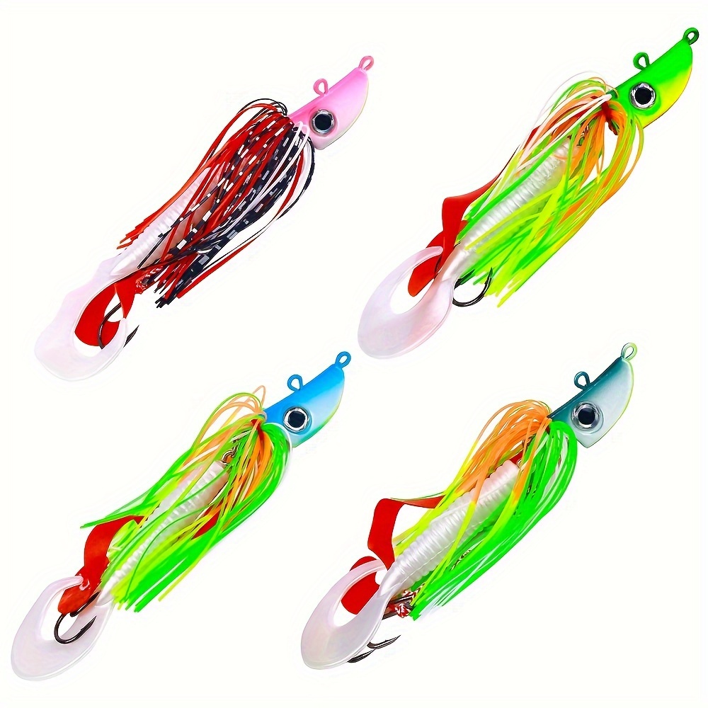 Bag Glow Rubber Squid Hook Artificial Fishing Lure Hooks - Temu