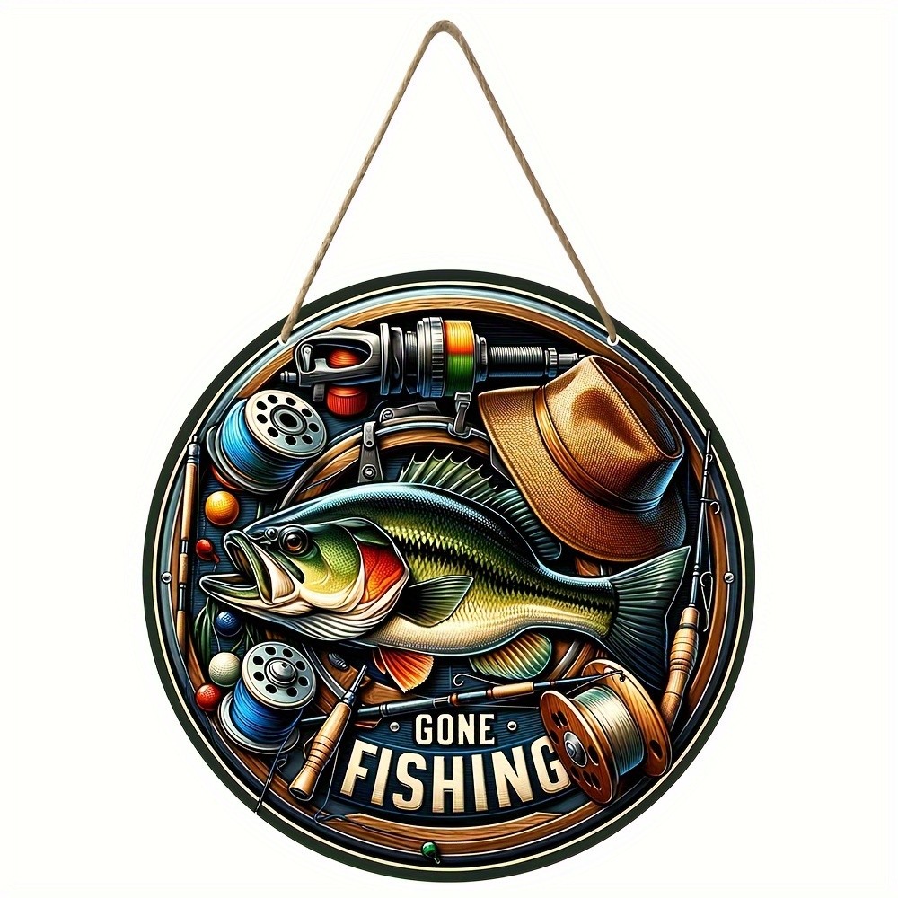 Fishing Sign Welcome Sign Fishing Enthusiasts (8'' ) Fishing
