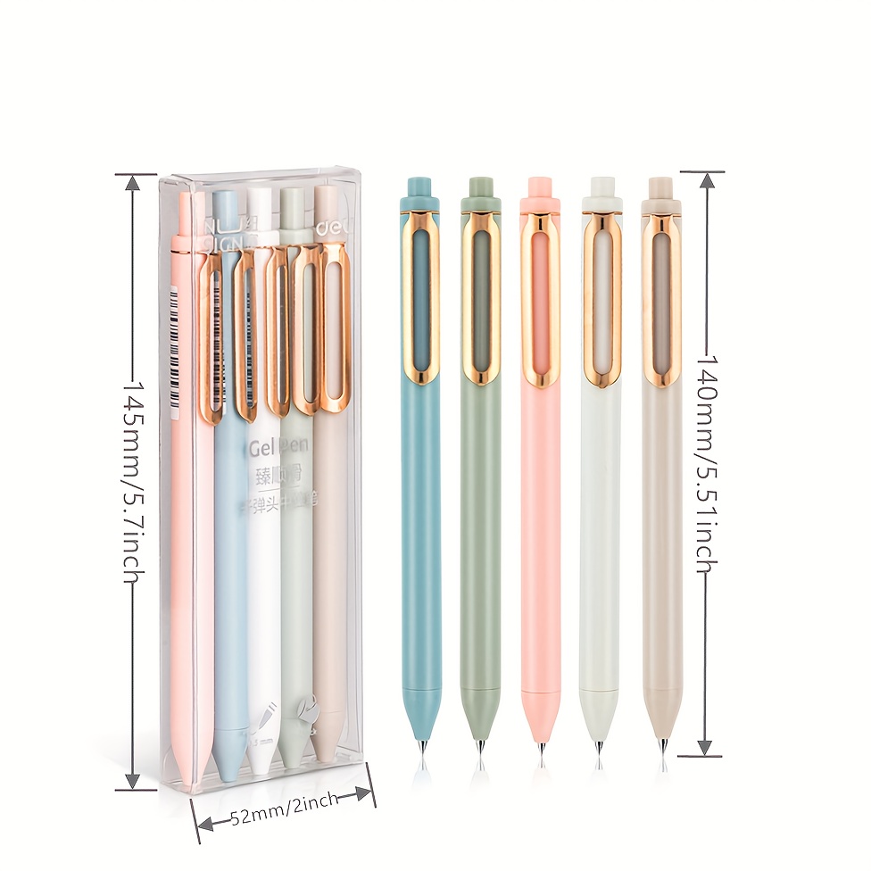 Macaron Color Gel Pen - 0.5 mm - Set of 5