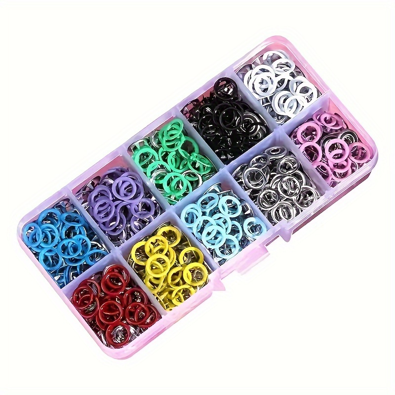 Colorful Metal Button Set Pliers Tool 100 Snap Buttons 100 - Temu